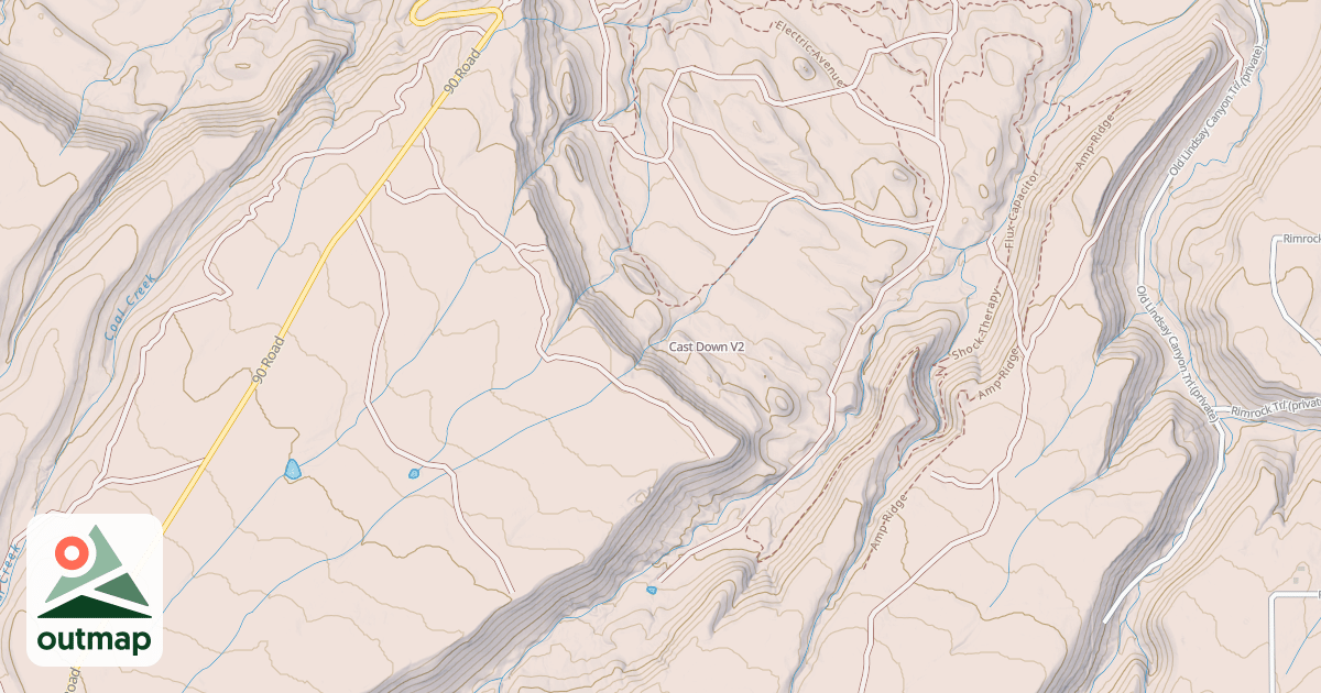 Map of Cast Down