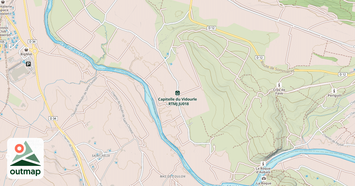 Map of Capitelle du Vidourle - RTMJ JU018
