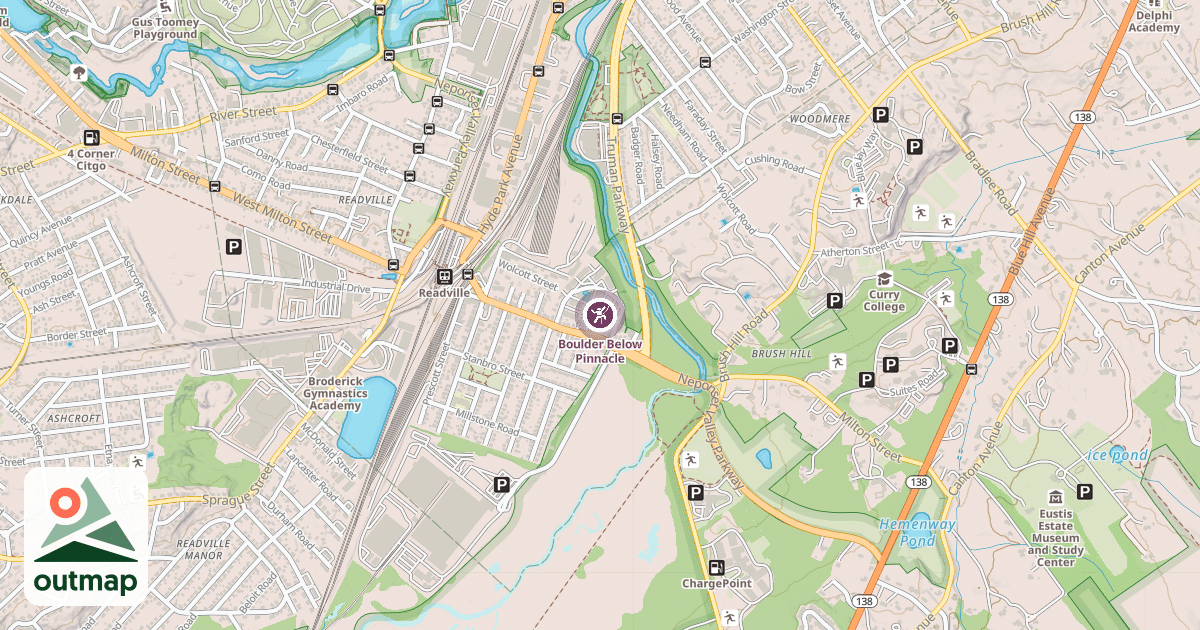Map of Boulder Below Pinnacle