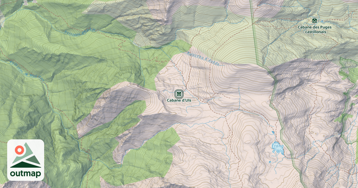 Map of Cabane d'Uls