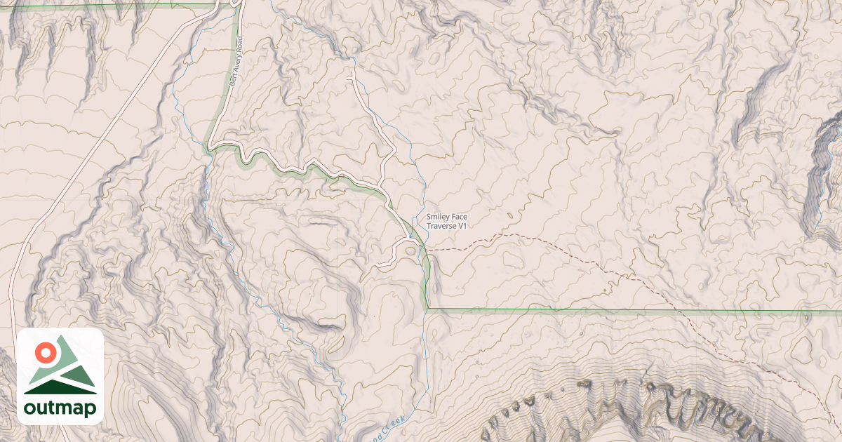 Map of Smiley Face Traverse