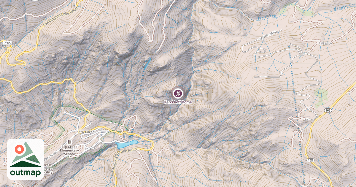 Map of Kerckhoff Dome