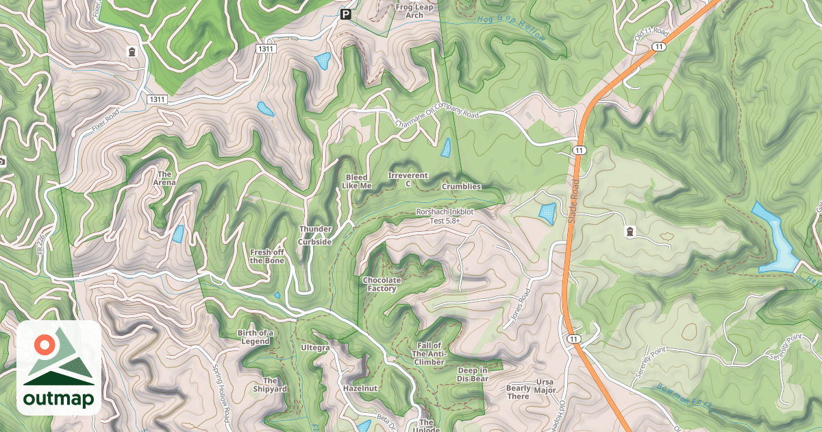 Map of Rorshach Inkblot Test