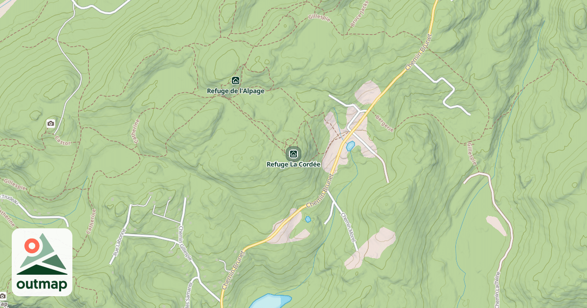 Map of Refuge La Cordée