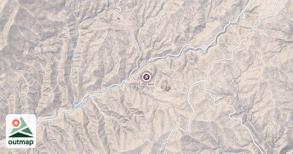 Map of F. The Spur
