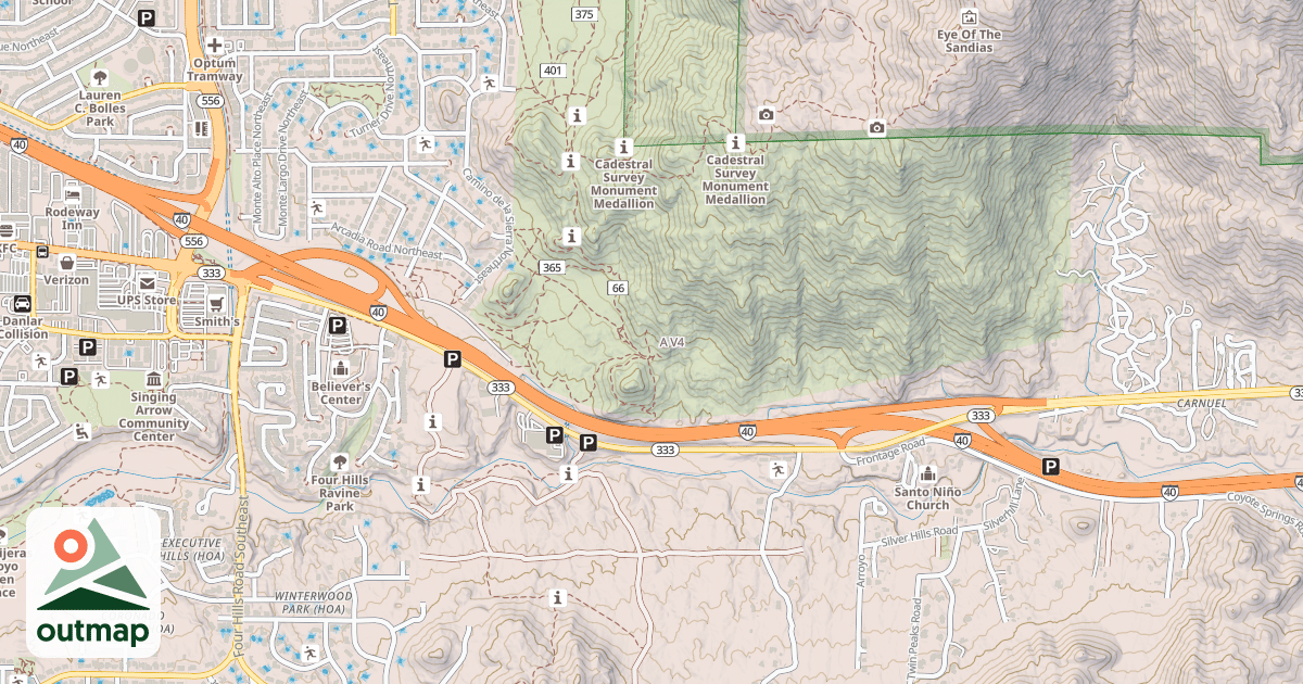 Map of A