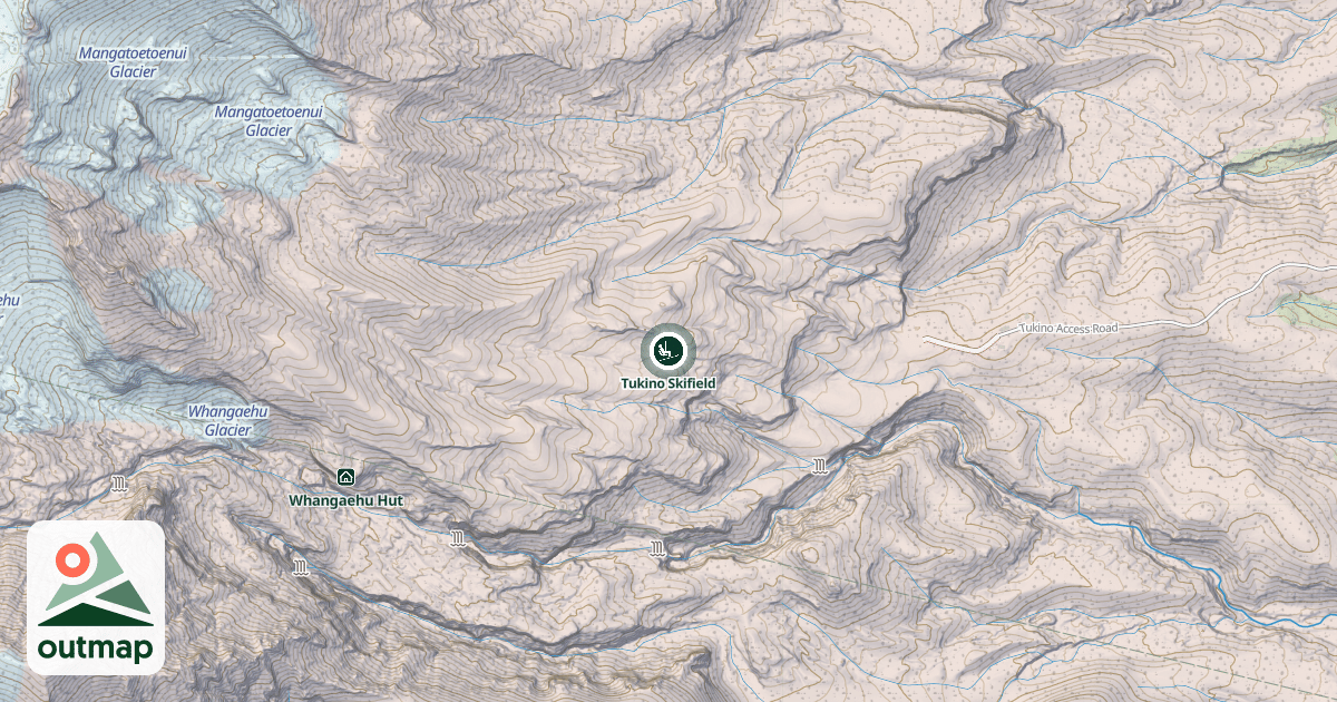 Map of Tukino Skifield