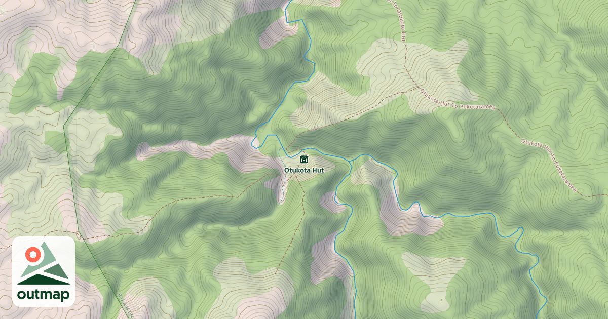 Map of Otukota Hut