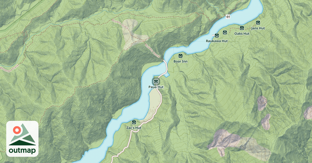 Map of Paua Hut