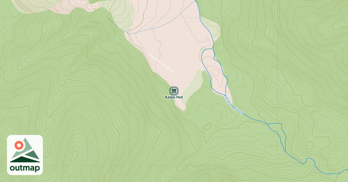 Map of Kaipo Hut