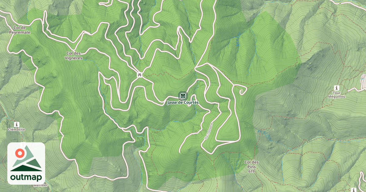 Map of Jasse de Courtès