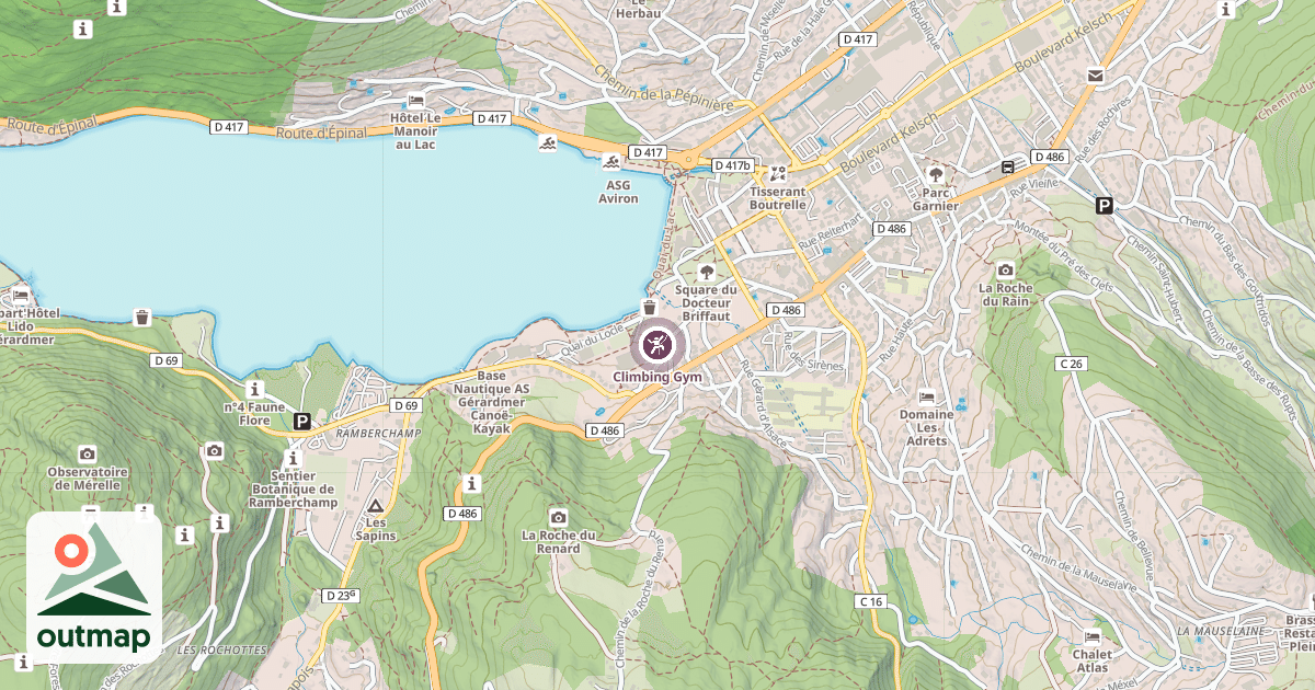 Map of Climbing Gym