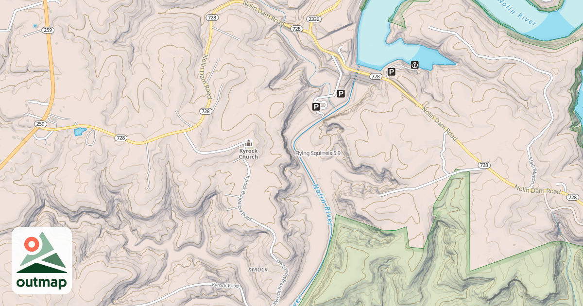Map of Flying Squirrels