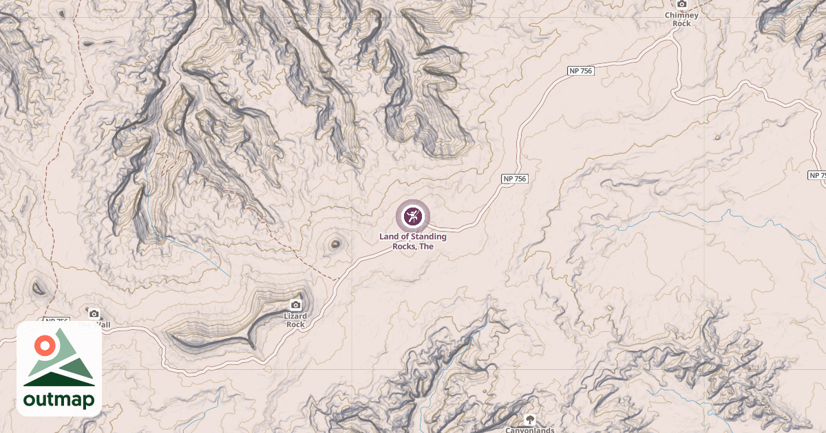 Map of Land of Standing Rocks, The
