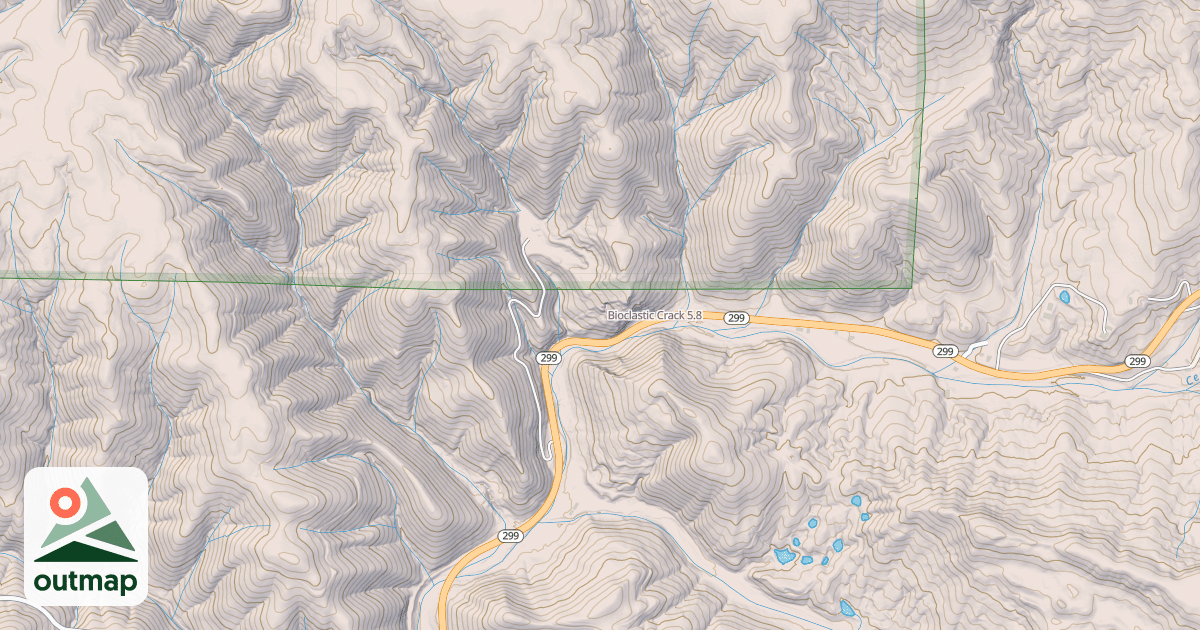 Map of Bioclastic Crack