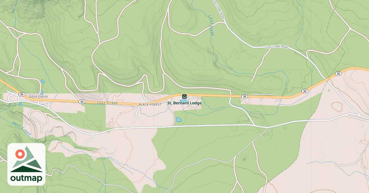 Map of St. Bernard Lodge