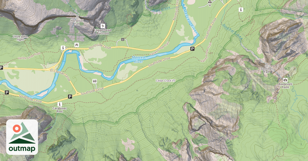 Map of Cedar Crack