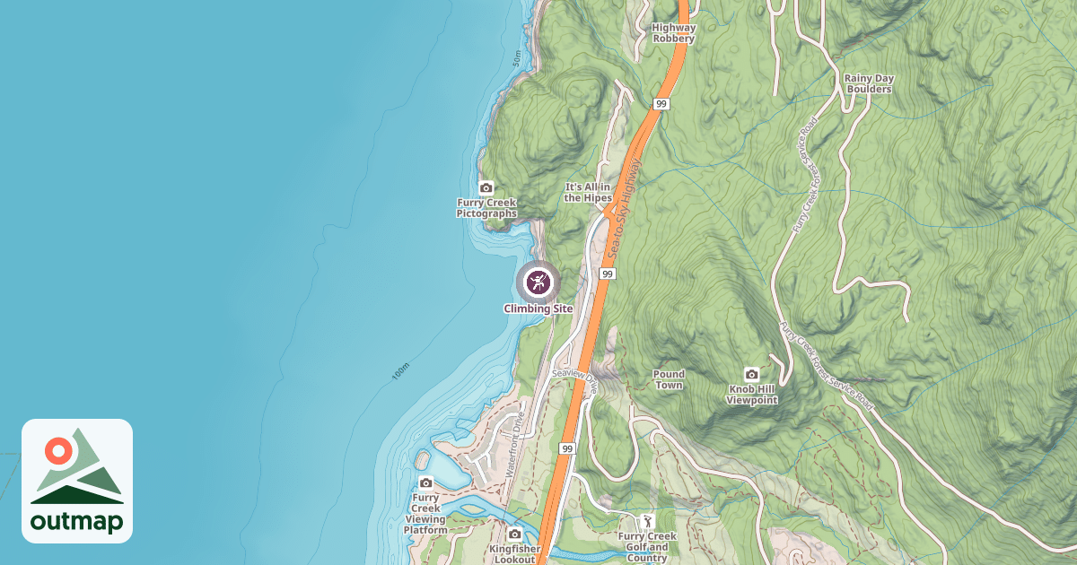 Map of Climbing Site