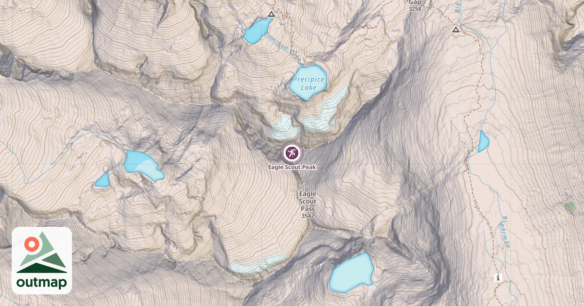Map of Eagle Scout Peak
