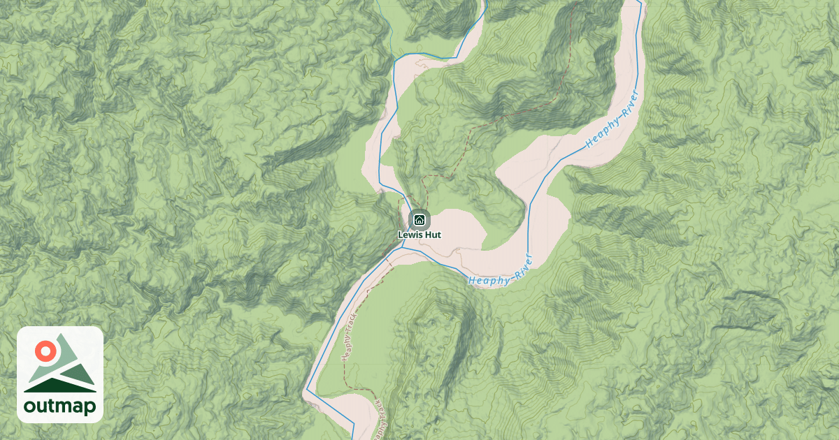 Map of Lewis Hut