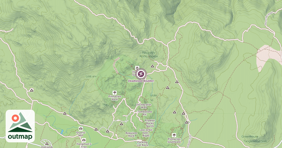 Map of Deadwood Boulder
