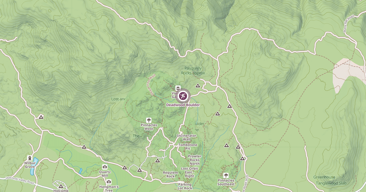Map preview of Deadwood Boulder