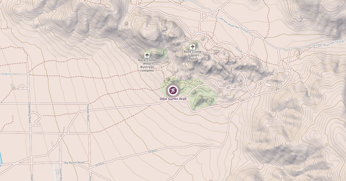 Map preview of Dike Surfer Wall