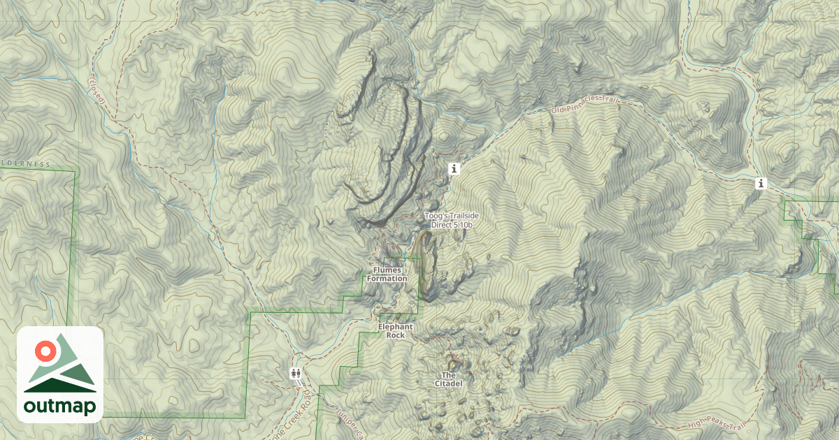 Map of Toog's Trailside Direct