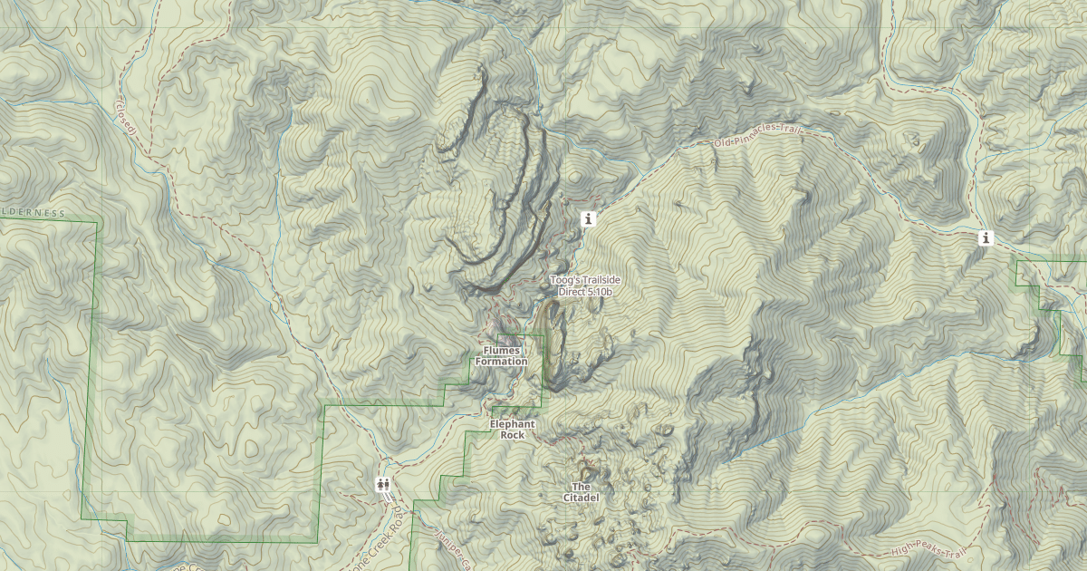 Map preview of Toog's Trailside Direct