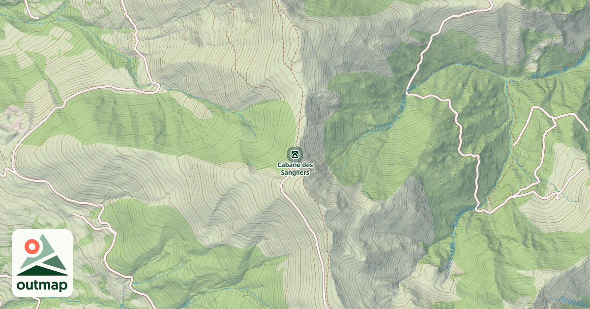 Map of Cabane des Sangliers