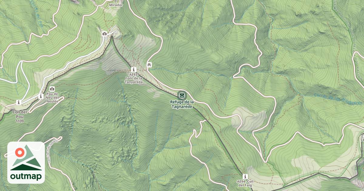 Map of Refuge de la Tagnarède