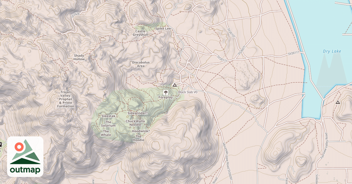 Map of Black Slab