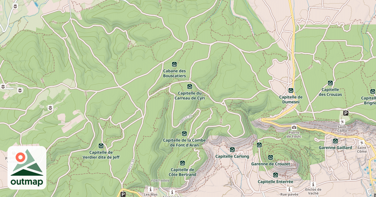 Map of Abri du Carreau de Cyri