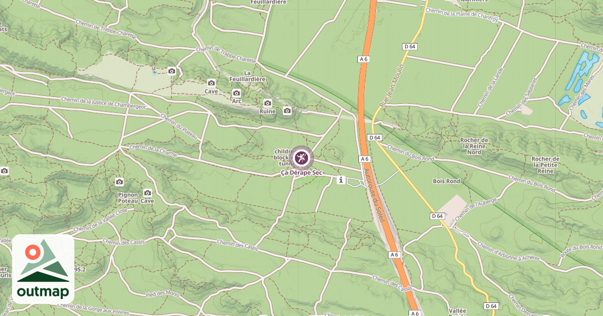 Map of Ça Dérape Sec