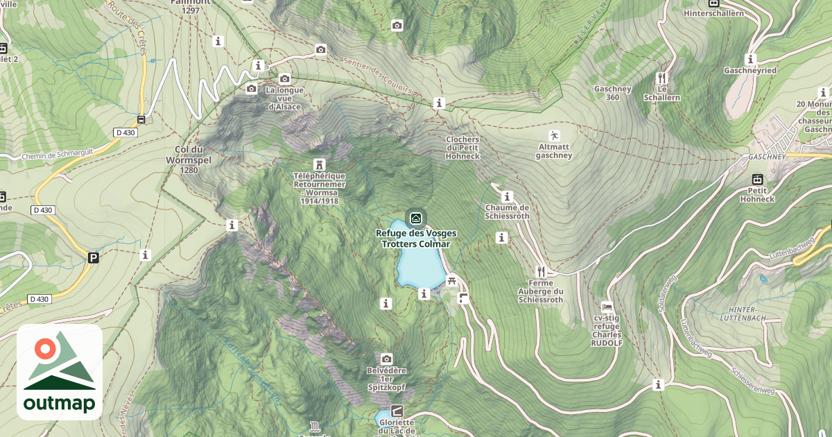 Map of Refuge des Vosges Trotters Colmar