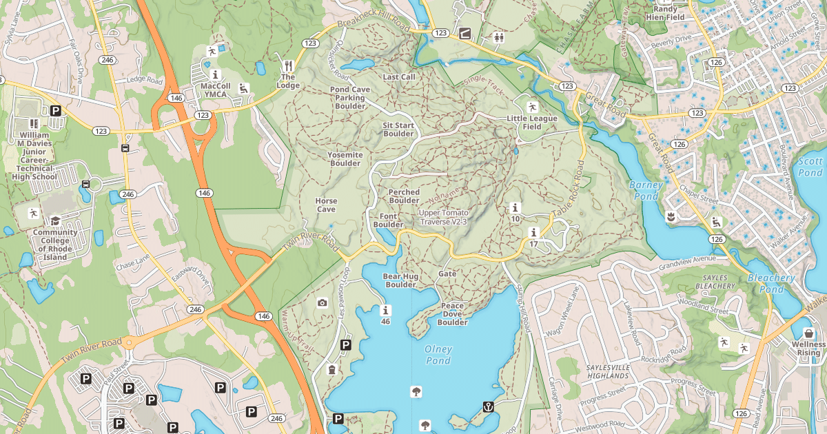 Map preview of Upper Tomato Traverse