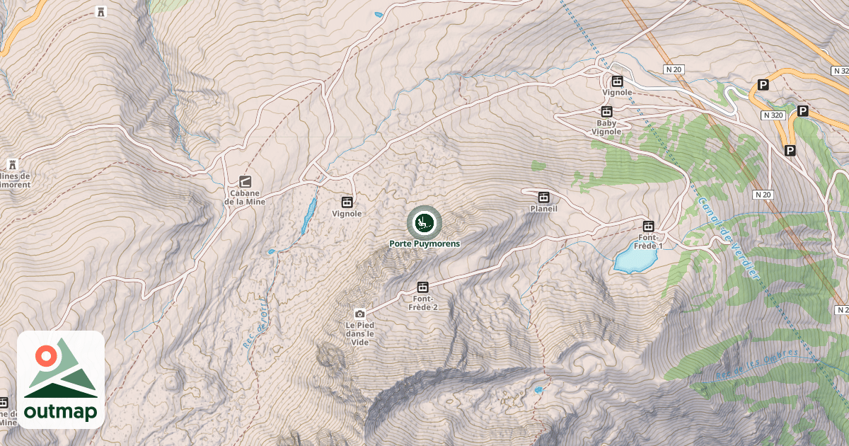 Map of Porte Puymorens