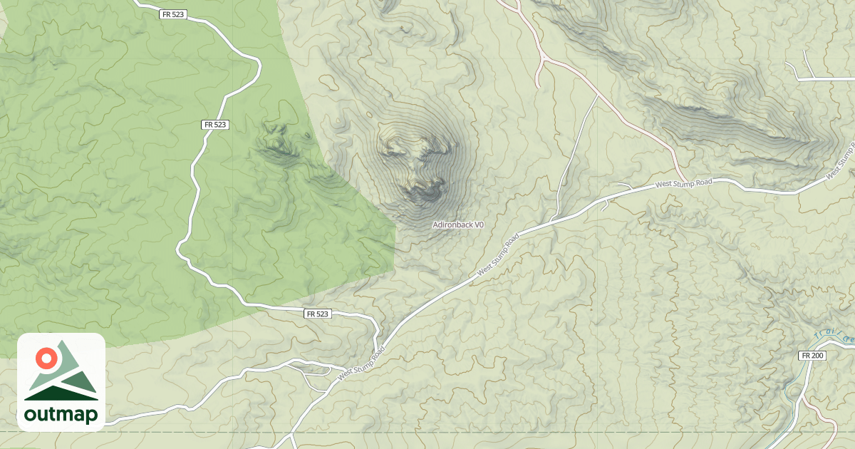 Map of Adironback