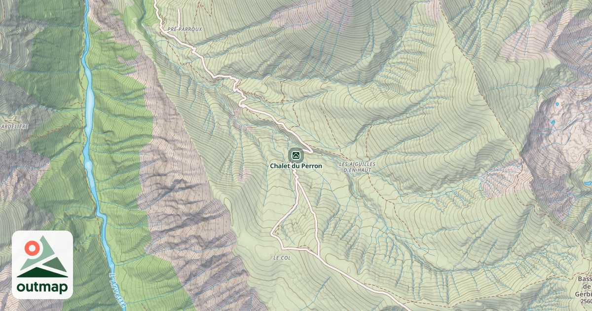 Map of Chalet du Perron
