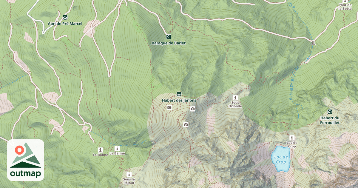 Map of Habert des Jarlons