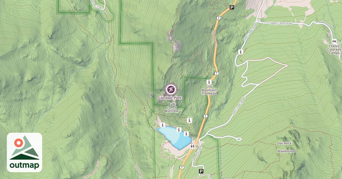 Map of Jurassic Park