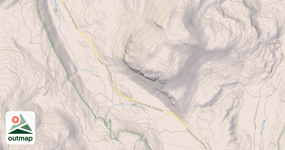 Map of Crater Face