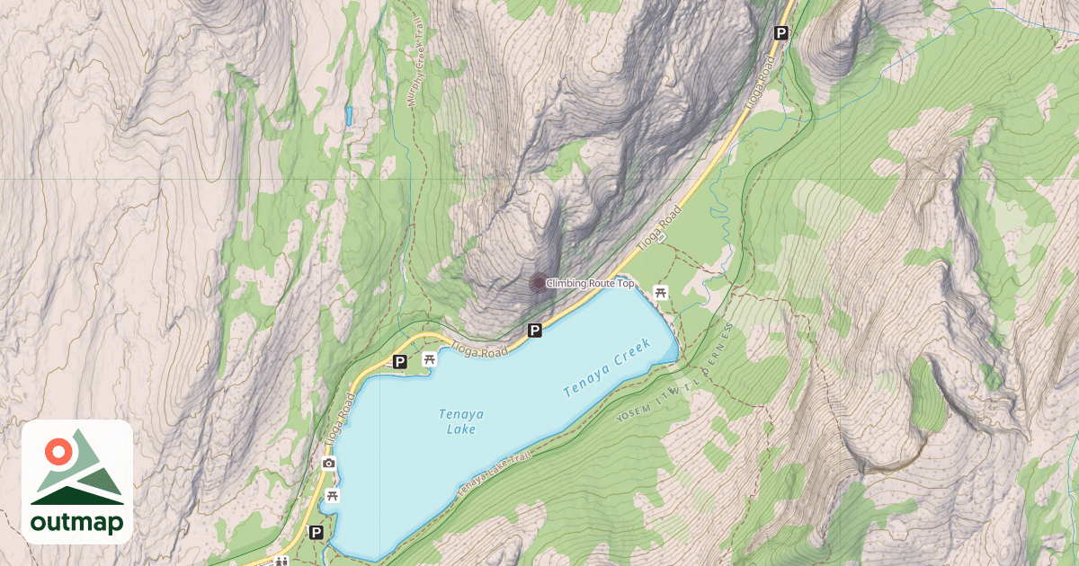 Map of Climbing Route Top