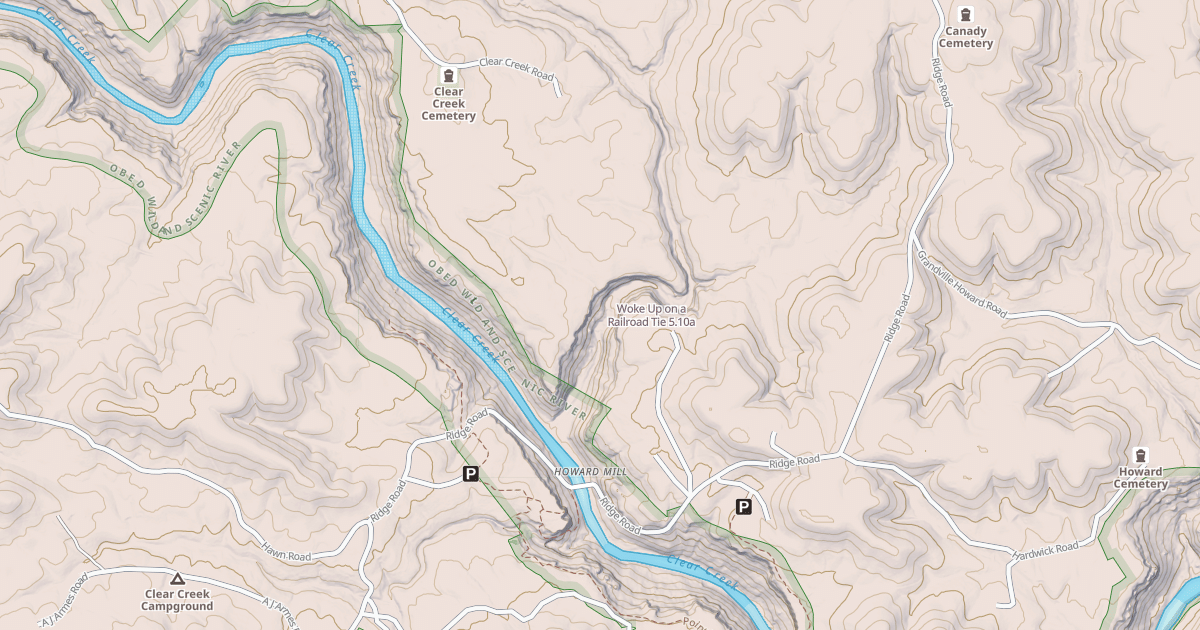 Map preview of Woke Up on a Railroad Tie