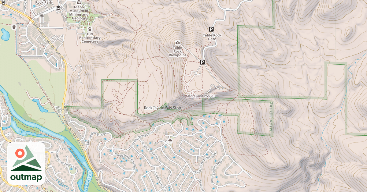 Map of Mantel and Pop