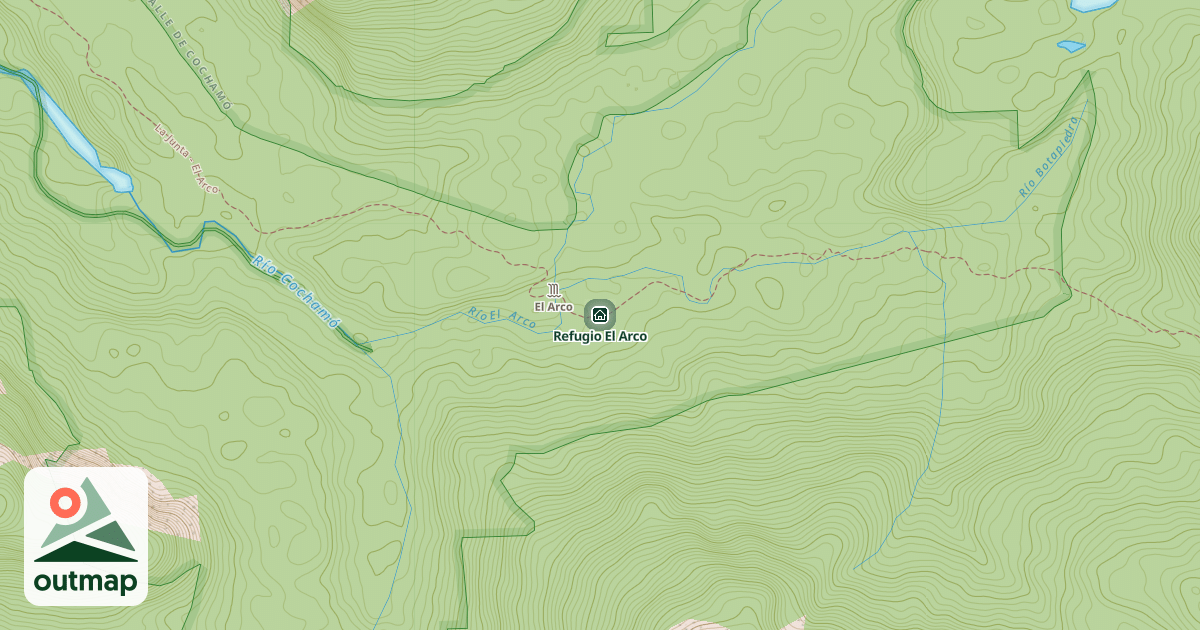 Map of Refugio El Arco