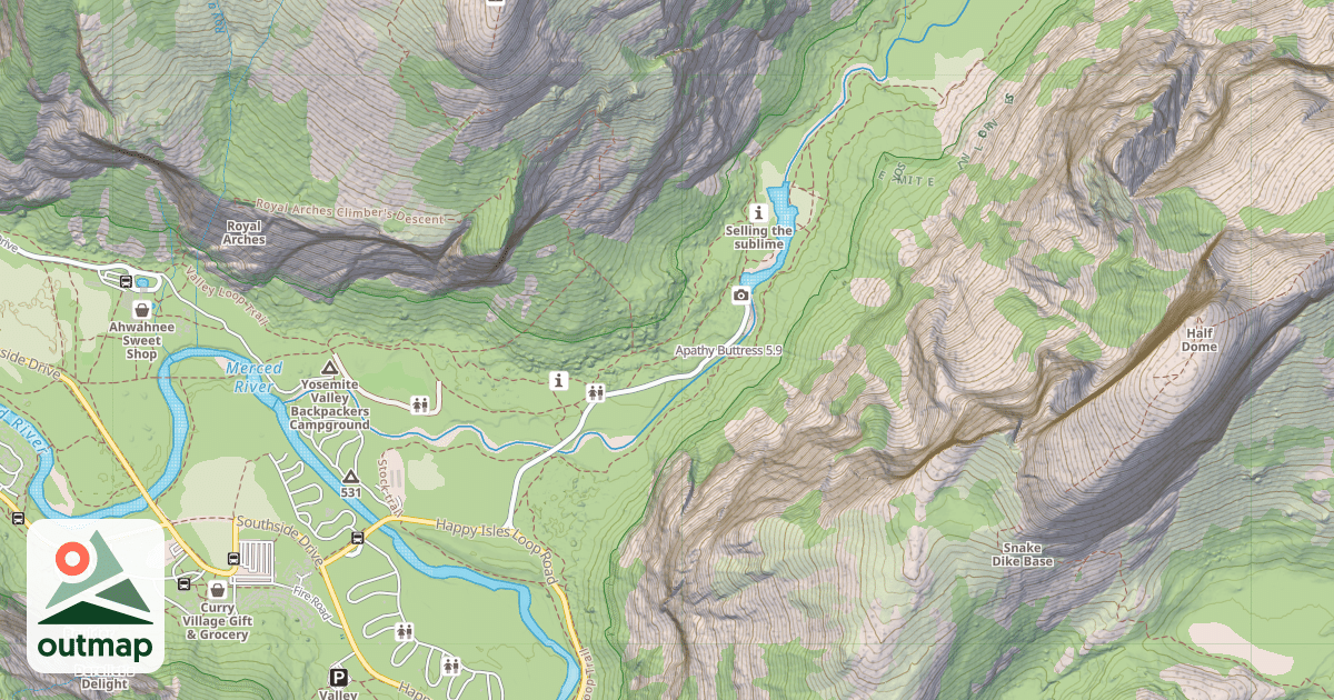 Map of Apathy Buttress