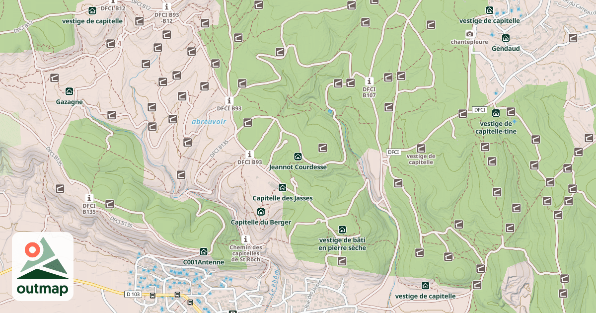 Map of Jeannot Courdesse