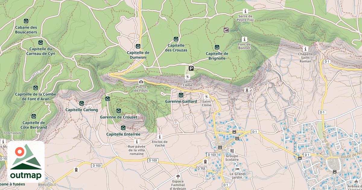 Map of Garenne Gaillard
