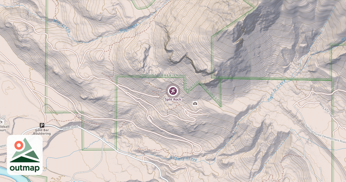 Map of Split Rock